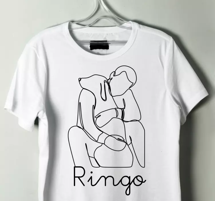 Alt tricou legătură cu câinele cu nume - TenStickers