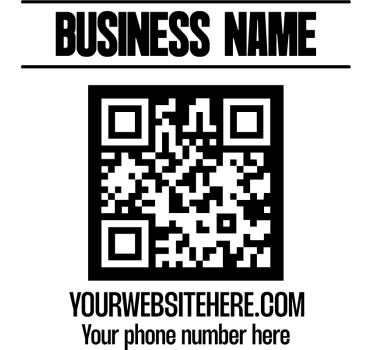 Alt tricou numele companiei și codul qr - TenStickers