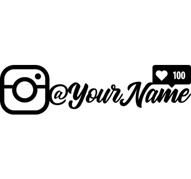Tricou personalizabil like-uri instagram - TenStickers