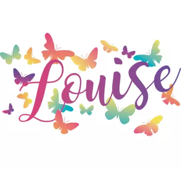 Tricou personalizabil fluture radiant nume - TenStickers