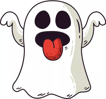 Fantome de halloween care zboară tricou de halloween - TenStickers
