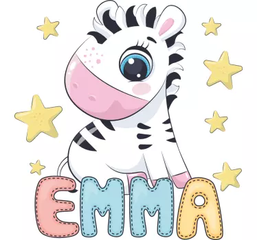 Tricou pentru bebeluși cu personaj zebră drăguț - TenStickers