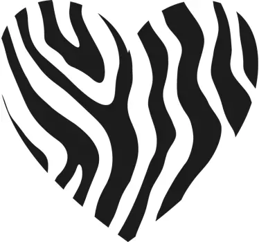 Alt tricou cu model stilizat de inimioare - TenStickers
