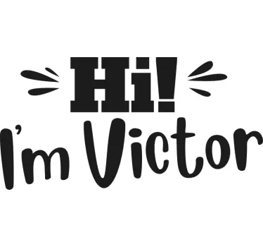 Tricou pentru bebeluși salut baby victor - TenStickers
