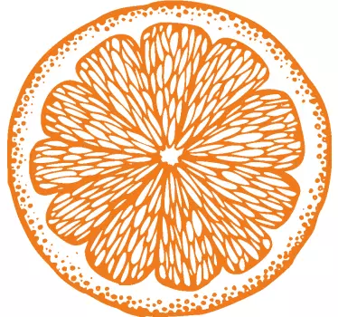Alt tricou cu motiv de felie de portocală - TenStickers