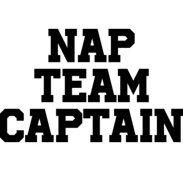 Alt tricou căpitanul echipei de somn - TenStickers