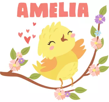 Tricou pentru bebelusi pui fericit personalizat - TenStickers