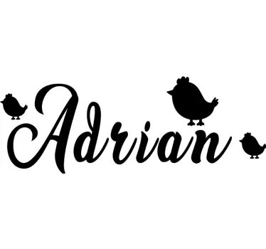 Tricou personalizabil cu design de pasăre personalizat - TenStickers