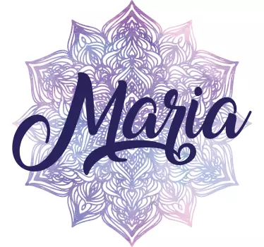 Tricou personalizabil mandala cu nume personalizat - TenStickers