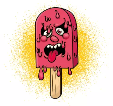 Tricou cu desene animate graffiti de gheață - TenStickers