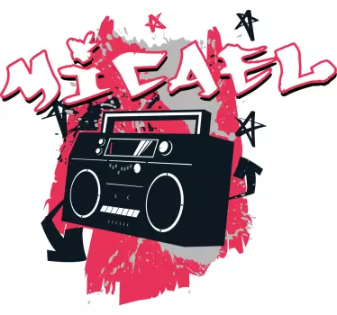 Tricou pentru copii vibe retro cu boombox - TenStickers