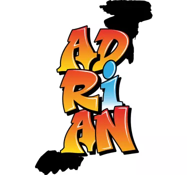 Tricou personalizabil design nume adrian - TenStickers