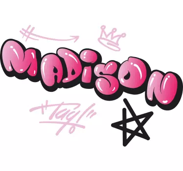 Tricou personalizabil design cu nume personalizat - TenStickers