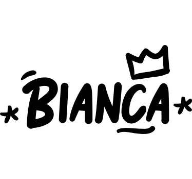 Tricou personalizabil decor cu nume coroană - TenStickers