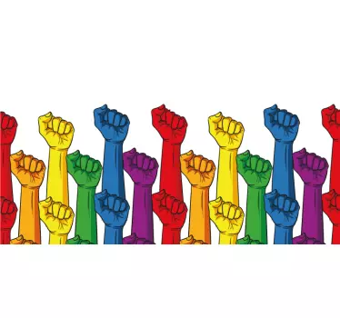 Alt tricou lovitură de pumn colorată - TenStickers