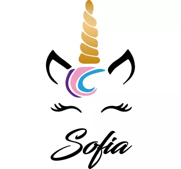 Tricou pentru bebeluși unicorn drăguț personalizat - TenStickers