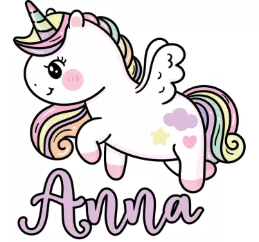 Tricou pentru bebeluși cu design drăguț de unicorn - TenStickers