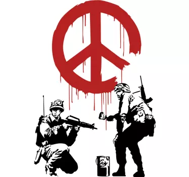 Tricou banky semn de pace - TenStickers