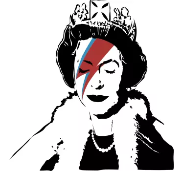 Tricou banky queen elizabeth bowie - TenStickers