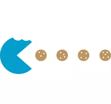 Tricou pacman cookie monster - TenStickers