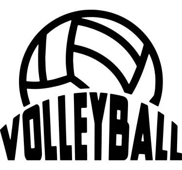 Tricou doodle de volei - TenStickers