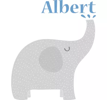 Tricou pentru bebelusi pui de elefant cu nume - TenStickers