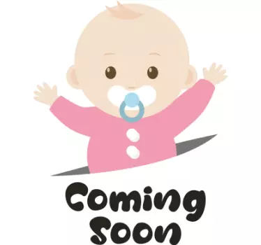 Alt tricou anunț pentru bebeluș - TenStickers