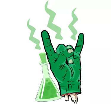 Alt tricou mână de laborator verde - TenStickers