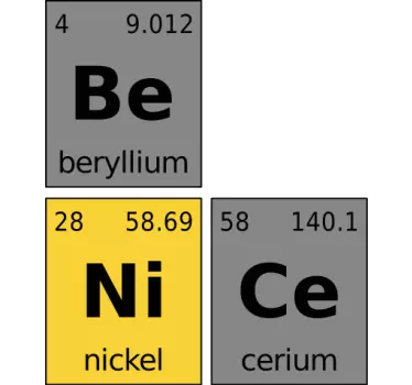 Fii frumos element chimic tricou cuvânt - TenStickers