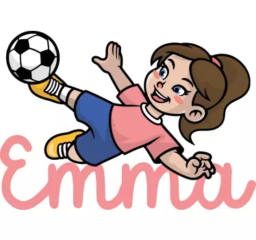 Tricou pentru fete fotbalist pentru copii - TenStickers