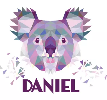 Tricou pentru bebeluși artă cu fața de koala - TenStickers