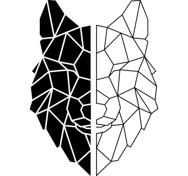 Alt tricou jumătate negru jumătate alb - TenStickers