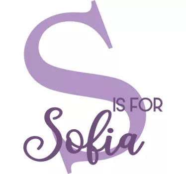 Design cu tricouri cu literă inițială cu nume - TenStickers