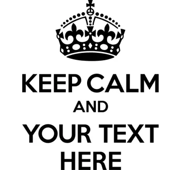 Alt tricou mesajul coroanei calm - TenStickers