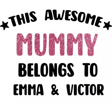 Tricou personalizabil Minunata mumie - TenStickers