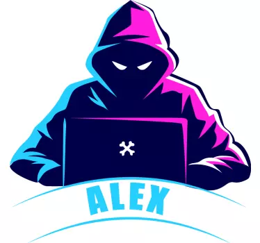 Tricou personalizabil Hacker - TenStickers