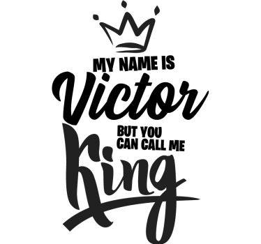 Tricou personalizabil sună-mă Rege - TenStickers