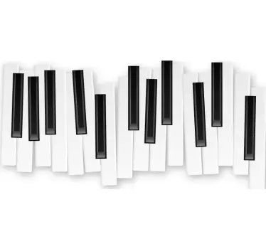 Alt tricou tastatura de pianTastatură de pian - TenStickers
