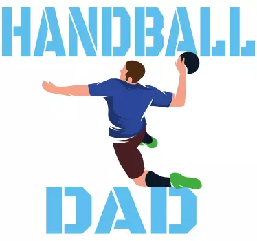Alt tricou tată de handbal - TenStickers