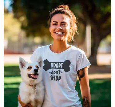 Alt tricou adoptați, nu cumpărați - TenStickers