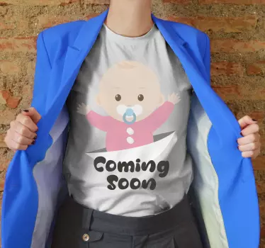 Alt tricou anunț pentru bebeluș - TenStickers