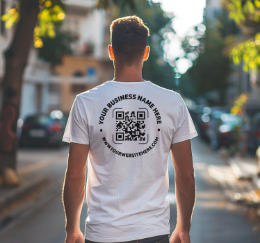 Alt tricou cod qr de afaceri - TenStickers