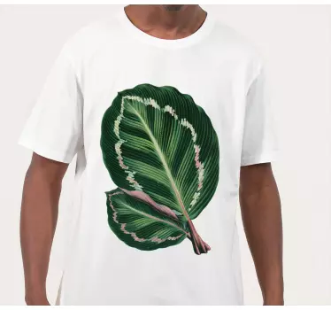 Alt tricou cu model vibrant de frunze - TenStickers