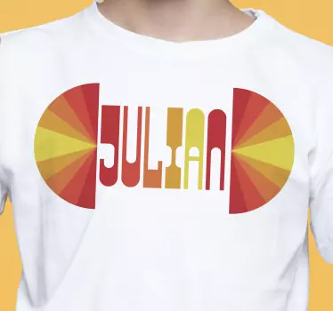 Alt tricou cu nume colorat personalizat - TenStickers