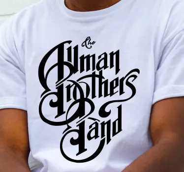 Alt tricou cu tipografie clasică de bandă - TenStickers