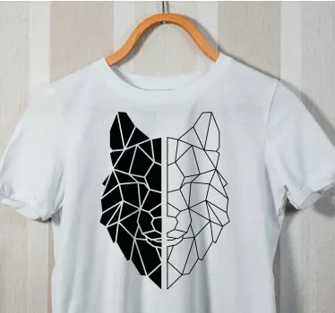 Alt tricou jumătate negru jumătate alb - TenStickers