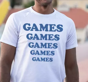Alt tricou model repetat cu jocuri - TenStickers