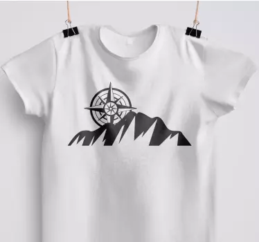 Alt tricou munte și busolă - TenStickers