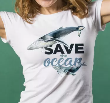 Alt tricou pentru conștientizarea oceanului - TenStickers