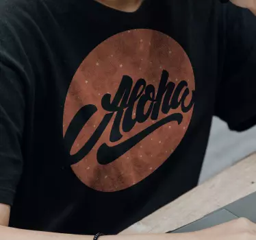 Alt tricou temă de coastă aloha - TenStickers